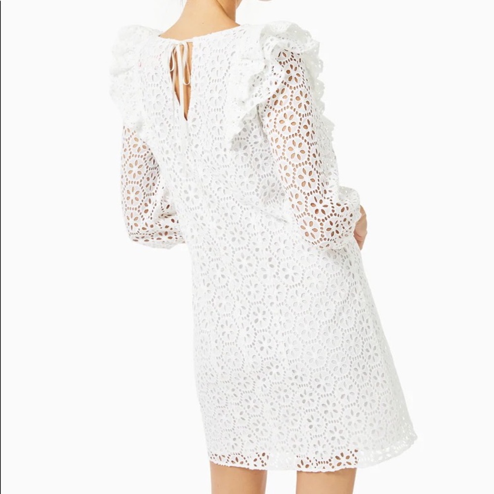 Lilly Pulitzer RESORT WHITE SAND DOLLAR EYELET dress - Picture 5 of 6